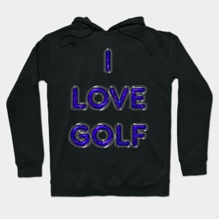 I Love Golf - Purple Hoodie